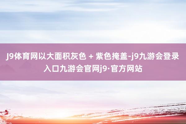 J9体育网以大面积灰色 + 紫色掩盖-j9九游会登录入口九游会官网j9·官方网站