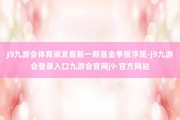 J9九游会体育阐发最新一期基金季报浮现-j9九游会登录入口九游会官网j9·官方网站
