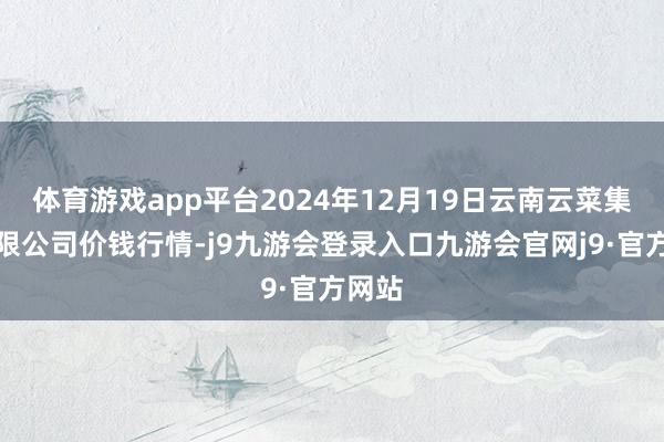 体育游戏app平台2024年12月19日云南云菜集团有限公司价钱行情-j9九游会登录入口九游会官网j9·官方网站