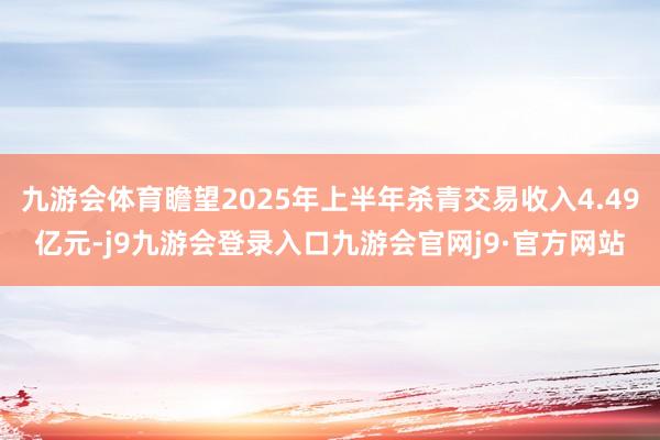 九游会体育瞻望2025年上半年杀青交易收入4.49亿元-j9九游会登录入口九游会官网j9·官方网站